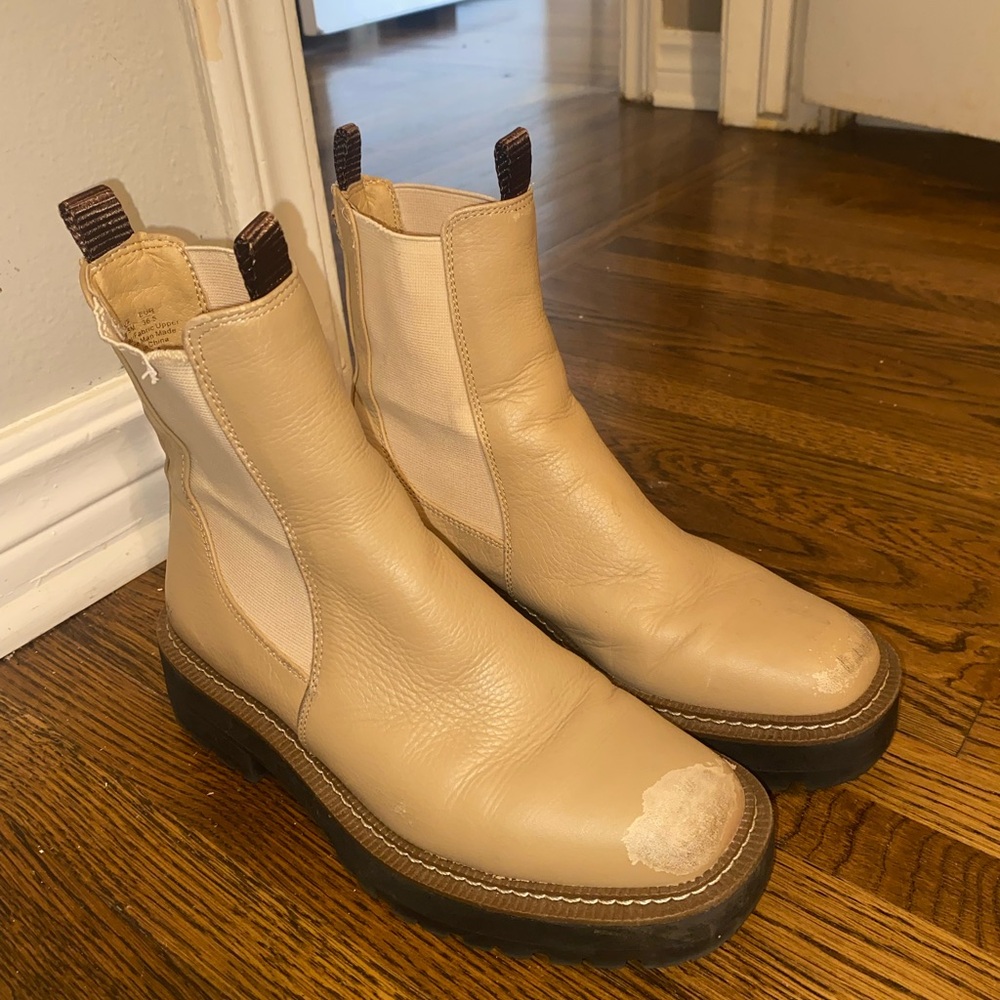 Sam Edelman Laguna Chelsea Boot Tan Leather Size 6.5